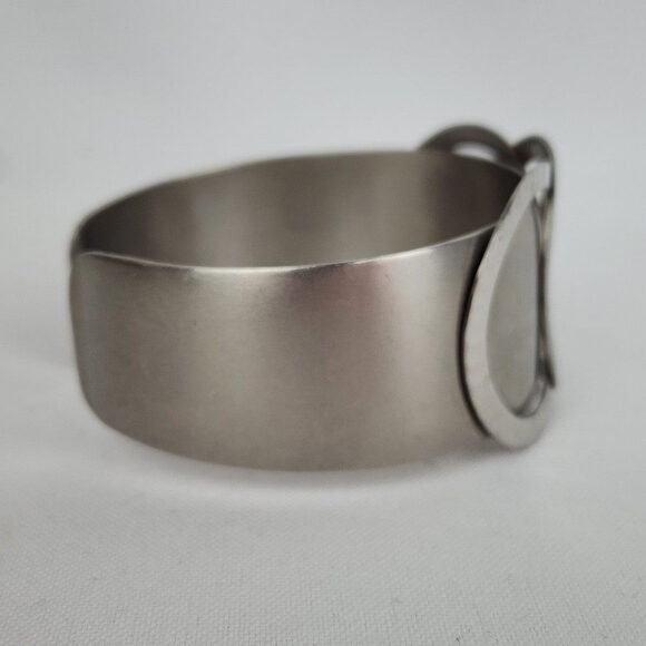Moda Hand Made in Malta Silver Cuff Bracelet - Picture 3 of 6